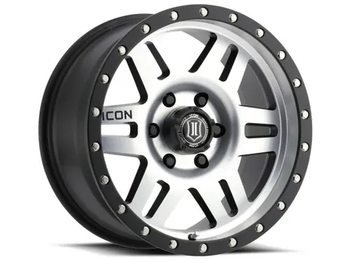 ICON Six Speed 17x8.5 6x135 6mm Offset 5in BS 94mm Bore Satin Black/Machined Wheel - 1417856350MB Must Have