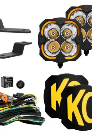 Fan Favorite KC HiLiTES 2021-2024 Ford Bronco FLEX ERA 4 2-Light Sys Ditch Light Kits (Spot Beam)