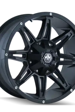 While Supplies Last Mayhem 8090 Rampage 20x10 / 5x127 BP / -25mm Offset / 87mm Hub Matte Black Wheel