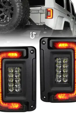Oracle 07-17 Jeep Wrangler JK Flush Mount LED Tail Lights - Tinted Secure Checkout