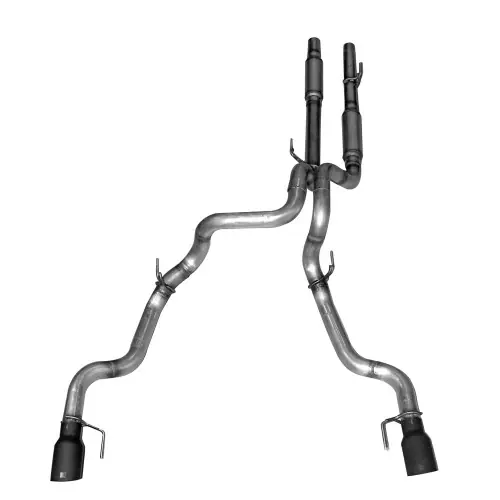 Hassle-Free Returns Roush 3" Cat-Back Exhaust (5" Satin Black Tips) for 2017-2020 Ford Raptor 3.5L EcoBoost - 422107