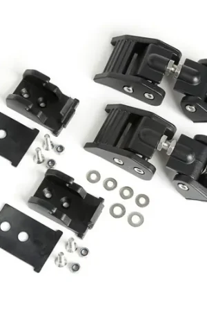 One Day Deal Rugged Ridge 07-18 Jeep Wrangler JK Textured Black Hood Catches