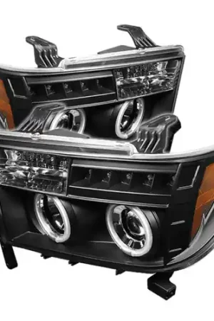 Spyder Toyota Tundra 07-13 Projector Headlights CCFL Halo LED Blk PRO-YD-TTU07-CCFL-BK Save Now