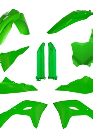High Quality Acerbis 2024 Kawasaki KX450 Full Plastic Kit - Green