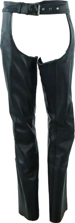 Buy Direct River Road Plains Leather Chaps Black Womens - Large