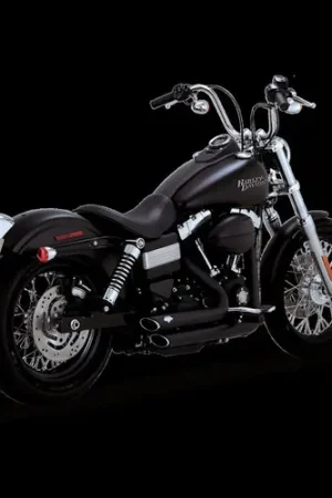 Fresh Stock Vance & Hines Harley Davidson Dyna 12-17 Shortshots Staggered Black PCX Full System Exhaust
