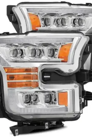 AlphaRex 11-16 Ford F-350 SD NOVA LED Proj Headlights Plank Style Chrm w/Activ Light/Seq Signal Weekend Sale