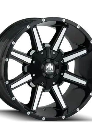 Limited Time Mayhem 8104 Arsenal 18x9 / 5x150 BP / 18mm Offset / 110mm Hub Black/Machined Face Wheel