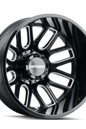 Mayhem 8107D Cogent Dually 22x8.25/8x165.1 BP/-232mm Offset/121.3mm Hub Black w/ Milled Spokes Wheel Reduced Price