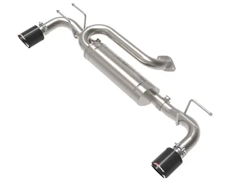 Flash Sale aFe 19-22 Mazda 3 L4 2.5L Takeda 3in to 2-1/2in 304 SS Axle-Back Exhaust w/ Carbon Fiber Tip - 49-37023-C