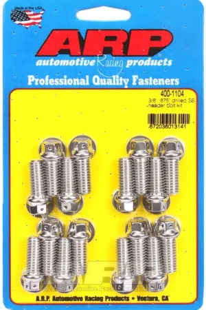 ARP 3/8 x .875 Stainless Steel Header Bolt Kit- 400-1104 Limited Time