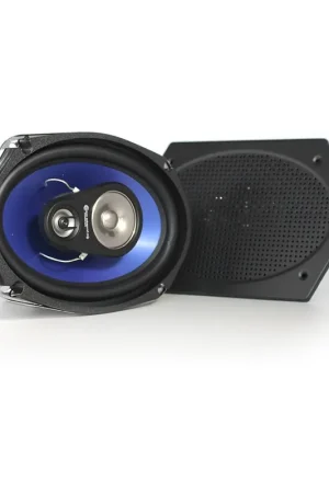 Deal Vintage Car Speakers 6X9" 200 watts 3 Way Chrome Speaker