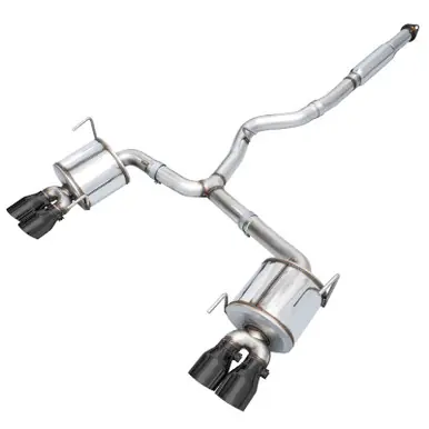 Shop Now AWE Tuning Subaru STI VA / WRX GV / STI GV Sedan Touring Edition Exhaust - Diamond Black Tip (102mm)
