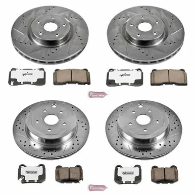 Power Stop 08-14 Subaru Impreza Front & Rear Z26 Street Warrior Brake Kit Limited Offer