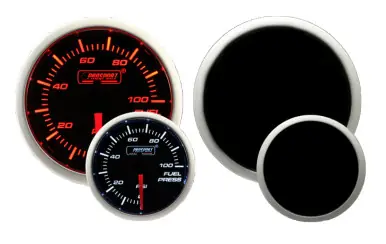 Luxury Prosport 52mm Amber / White - Fuel Pressure Gauge