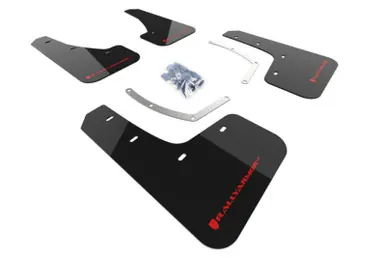 Same Day Shipping Rally Armor 17-18 Subaru Ascent UR Black Mud Flap w/ Red Logo
