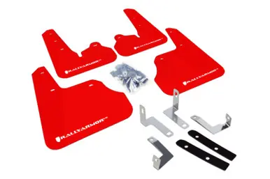 Rally Armor 12-16 Subaru Impreza 5dr Hatch/4dr Sedan UR Red Mud Flap w/ White Logo Hot Picks