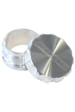 Aeroflow 3" Billet Aluminium Weld-On Filler w/Cap - Black Cap Holiday Sale
