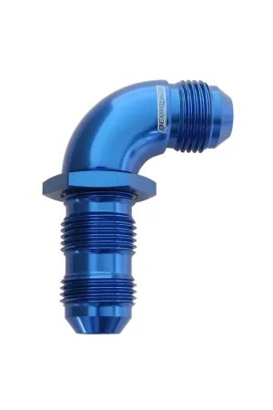 Weekend Sale Aeroflow 90 Deg Full Flow Bulkhead -20AN - Black