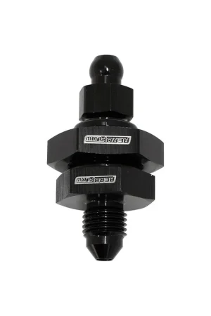 Popular Aeroflow -3AN Bleed Nipple Bulkhead Fitting - Black