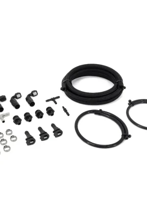 IAG Performance Braided Fuel Line & Fitting Kit for Top Feed Fuel Rails & Cobb Tuning FPR (STI 08-21 ) Best Seller