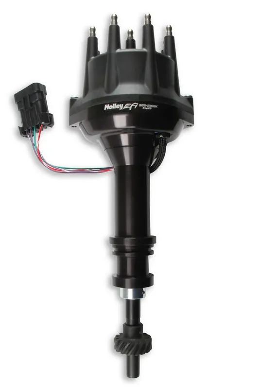 High Quality Holley EFI Dual Sync Ford 351C, 400M, 429-460 Distributor, Black Black - Plug and Play with