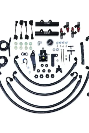 Viral IAG Performance PTFE Fuel System Kit w/ ID Injectors, Aeromotive FPR, Fuel Rails 2600cc - Black (WRX 08-14/STI 08-21)