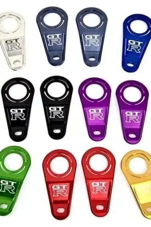 Grab Now Platinum Racing Products Radiator Brackets to suit Nissan Skyline R34 GT-R Blue / Nismo