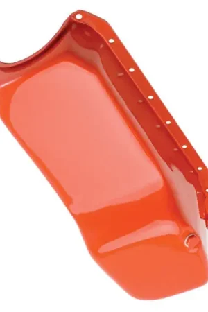 Secure Checkout RTS RTS Oil Pan Sump Steel OEM Style Chev Orange SB Chev 1-Piece Rear Main