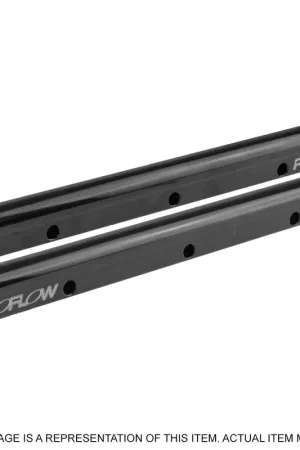 Proflow SuperMax Fuel Rail Kit Black Aluminium SB For Chevrolet Fabricated Intake Manifold # 64245 Clearance