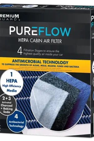 PUREFLOW 2005 Toyota Prius Cabin Air Filter with HEPA and Antibacterial Technology, PC5516HX Save Now