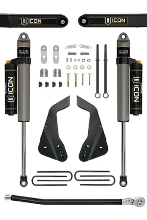 Seasonal Sale ICON 2005-07 Ford F250/F350 4-5.5" Lift Stage 4 Coilover Conversion w/Radius Arm