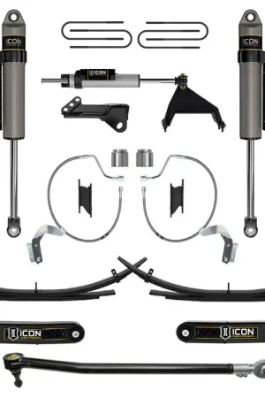 New Release ICON 2023-2025 Ford F-250/F-350 Super Duty 4WD, Diesel, 4.5" Lift, Stage 5 Suspension System w/ Radius Arms & Expansion Packs
