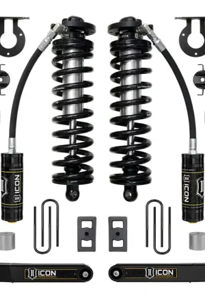 Fresh Stock ICON 2023-2025 Ford F-250/F-350 Super Duty 4WD, 2.5-3" Lift, Stage 1 Coilover Conversion System w/ Radius Arms & Expansion Packs