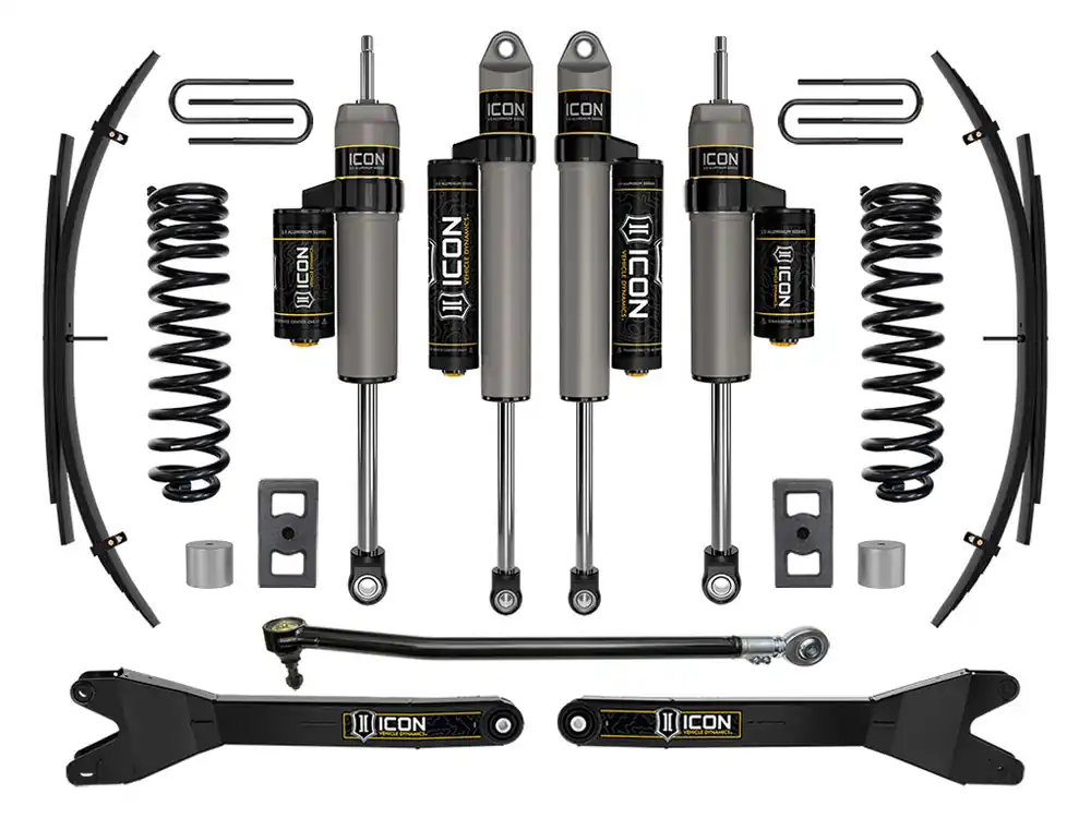 Direct From Manufacturer ICON 2023-2025 Ford F-250/F-350 Super Duty 4WD, Diesel, 2.5" Lift, Stage 3 Suspension System w/ Radius Arms and Expansion Packs