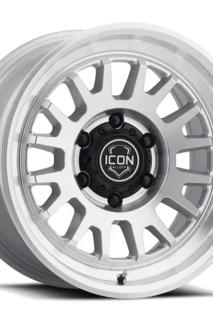 Best Seller ICON Alloys Anza, Silver Machined, 17 x 8.5 / 5 x 150, 25mm Offset, 5.75" BS