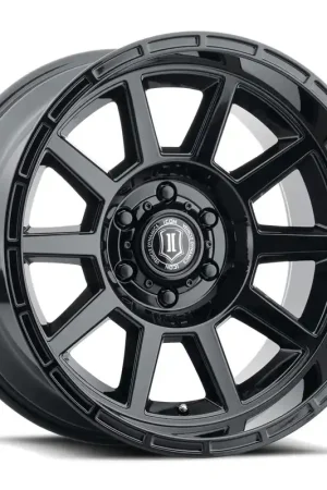 In Demand ICON Alloys Recoil, Gloss Black, 20 x 10 / 6 x 150, -24mm Offset, 4.5" BS