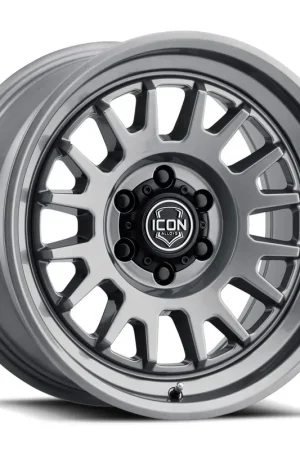 ICON Alloys Anza, Gun Metal, 17 x 8.5 / 6 x 5.5, 25mm Offset, 5.75" BS Professional Grade