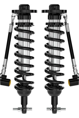 Top Pick ICON 2021-2023 Ford F-150 2WD, 0-3" Lift, Front, V.S. 2.5 Series Coilovers, Remote Reservoir w/ CDEV, Pair
