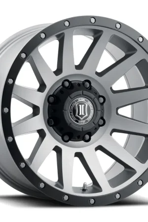 Authentic ICON Alloys Compression, Titanium, 20 x 10 / 8 x 170, -19mm Offset, 4.75" BS