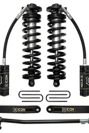Hassle-Free Returns ICON 2023-2025 Ford F-250/F-350 Super Duty 4WD, 2.5-3" Lift, Stage 2 Coilover Conversion System w/ Radius Arms & Expansion Packs