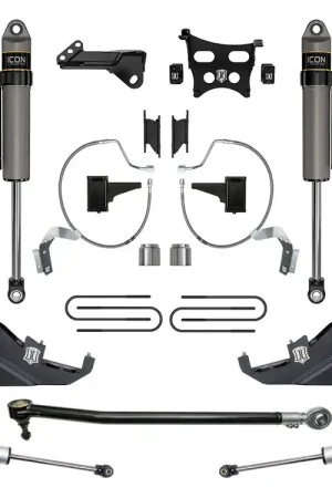 ICON 2023-2025 Ford F-250/F-350 Super Duty 4WD, Diesel, 4.5" Lift, Stage 4 Suspension System Professional Grade