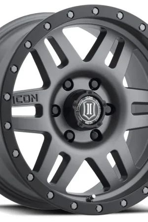 Bulk Order ICON Alloys Six Speed, Titanium, 17 x 8.5 / 5 x 150, 25mm Offset, 5.75" BS