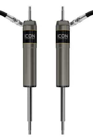 Factory Price ICON 1997-2023 Nissan Patrol Y61, 0-2.5" Lift, Front, V.S. 2.5 Aluminum Series Shock Absorbers, Remote Reservoir w/ CDCV, Pair