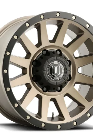 Free Returns ICON Alloys Compression HD, Bronze, 18 x 9 / 8 x 6.5, 12mm Offset, 5.5" BS