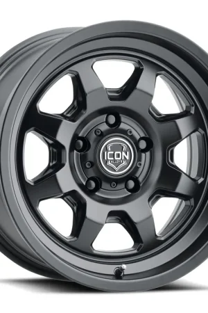 ICON Alloys Nuevo, Satin Black, 17 x 8.5 / 5 x 5, -6mm Offset, 4.5" BS Buy Direct