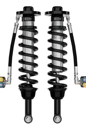 Top Pick ICON 2021-2024 Ford F-150 4WD/Tremor, 3.5-4.5"/2.5-3" Lift, Front, V.S. 2.5 Series Coilovers, Remote Reservoir w/ CDXS, Pair