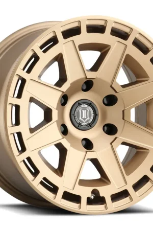 ICON Alloys Compass, Satin Brass, 17 x 8.5 / 6 x 5.5, 0mm Offset, 4.75" BS Order Now