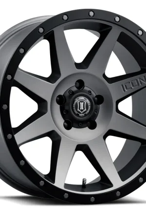 Clearance ICON Alloys Rebound, Titanium, 20 x 9 / 6 x 135, 16mm Offset, 5.625" BS
