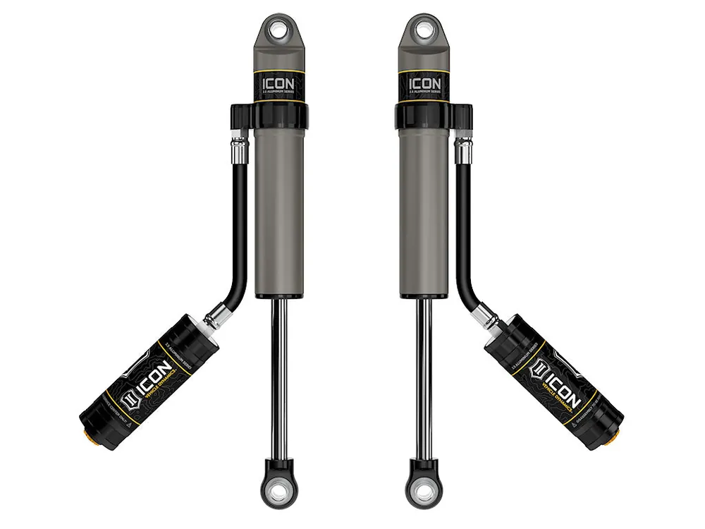 ICON 1997-2023 Nissan Patrol Y61, 2" Lift, Rear, V.S. 2.5 Aluminum Series Shock Absorbers, Remote Reservoir, Pair Must Have